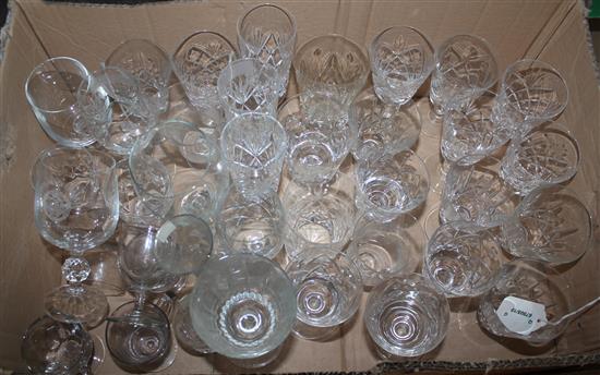 Tutbury crystal and sundry table glassware